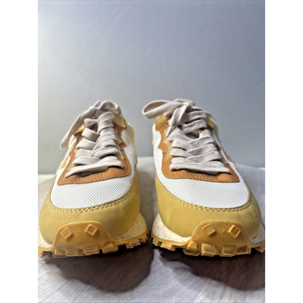 Circus NY by Sam Edelman Retro Running Sneakers Yellow White Speckled Sole Women - Picture 3 of 10